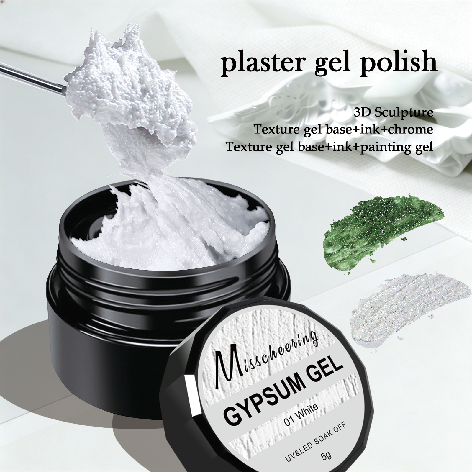 Nail Art Halal - 5g Solid Gypsum Painting Nail Gel