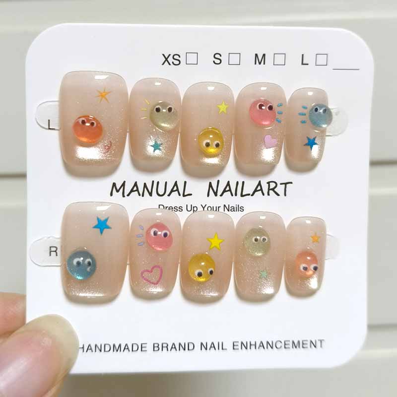 Nail Art Strawberry - 10Pcs French Style New Cute 3D