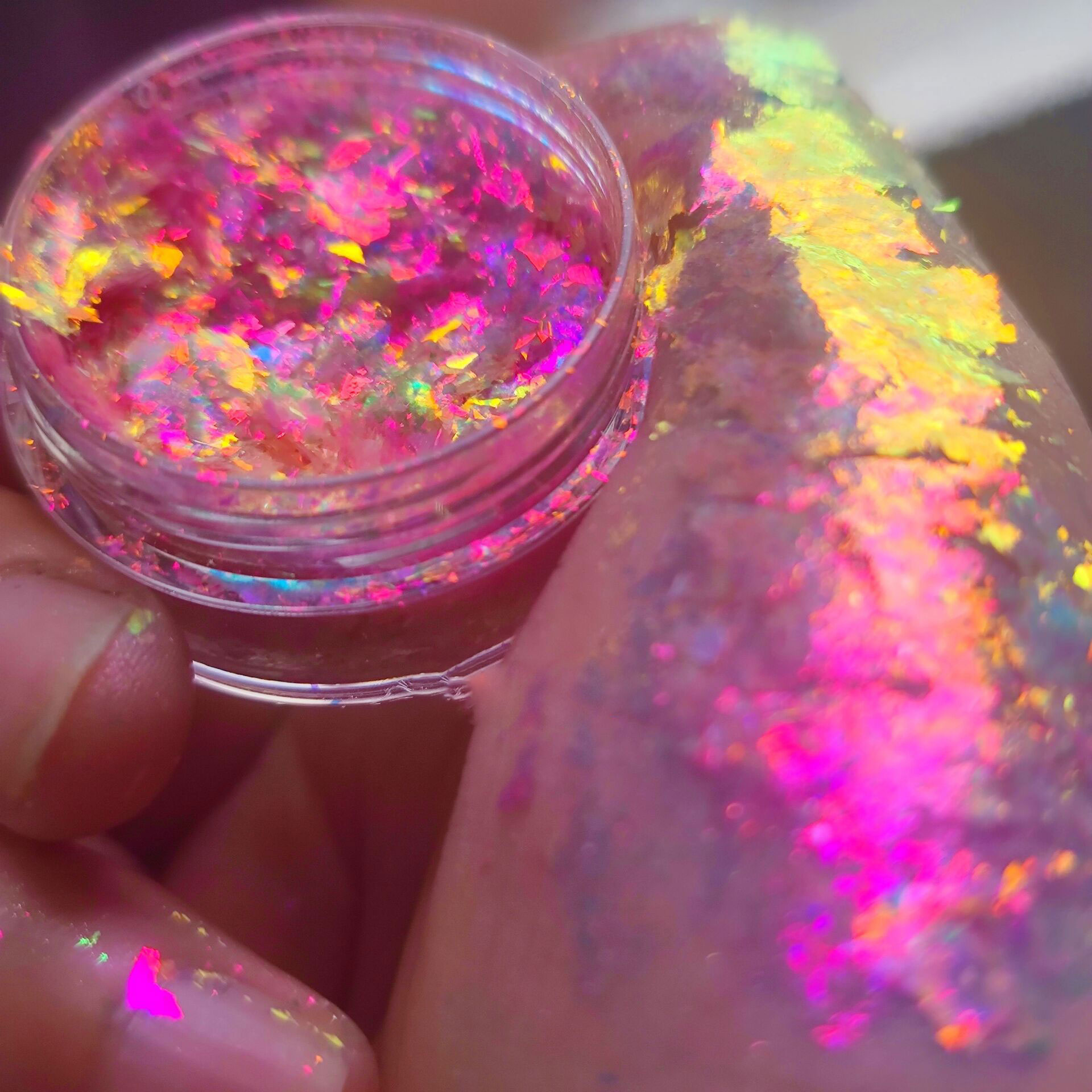 Sparkly Chameleon Nail Opal Fl - Nail Glitter Chrome บทวิจารณ์และราคา