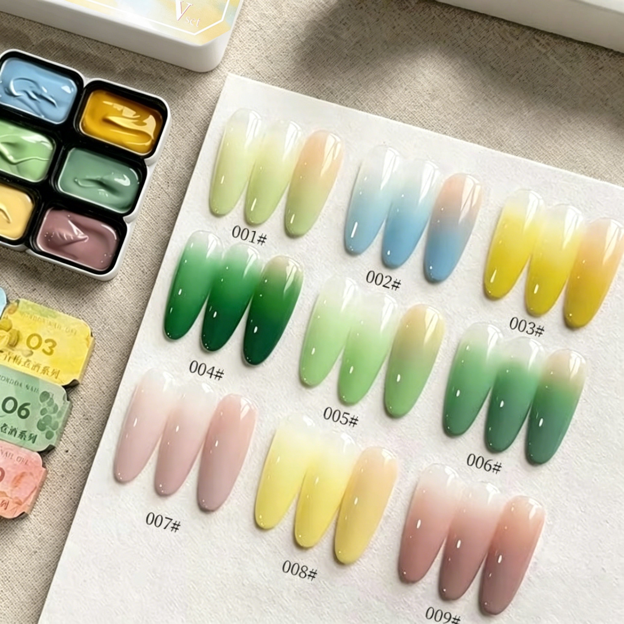 9-color solid nail polish,Bean - Nail Art Halal บทวิจารณ์และราคา