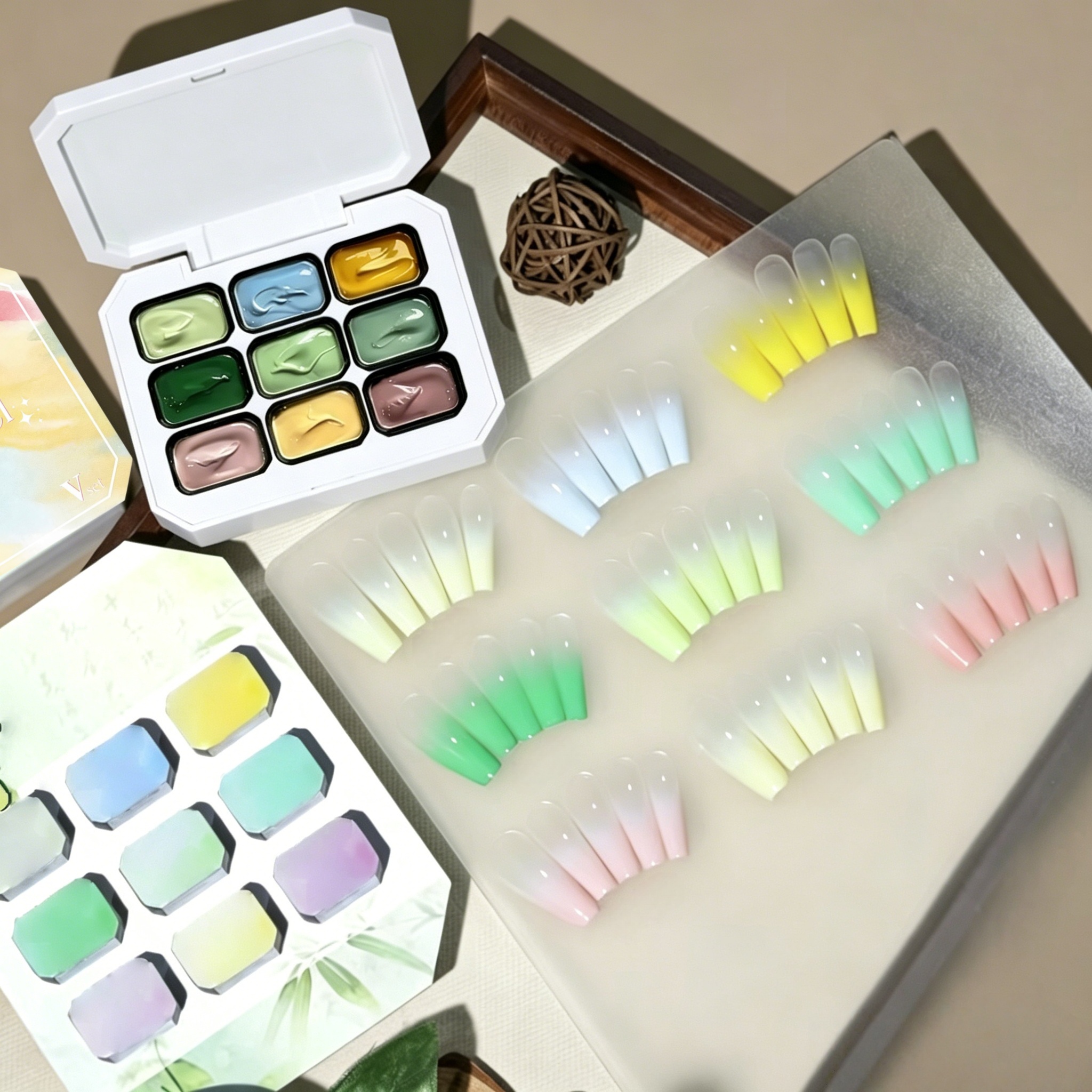 9-color solid nail polish,Bean - Nail Art Halal บทวิจารณ์และราคา