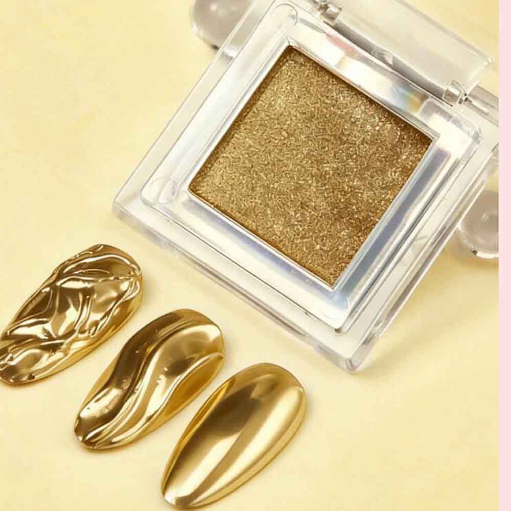 Solid Magic Mirror Gold Chrome - Nail Glitter Chrome บทวิจารณ์และราคา
