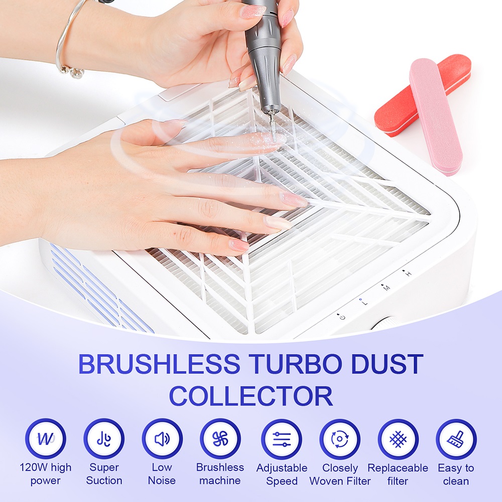 120W Powerful Nail Dust Collec - Nail Art Kaki บทวิจารณ์และราคา
