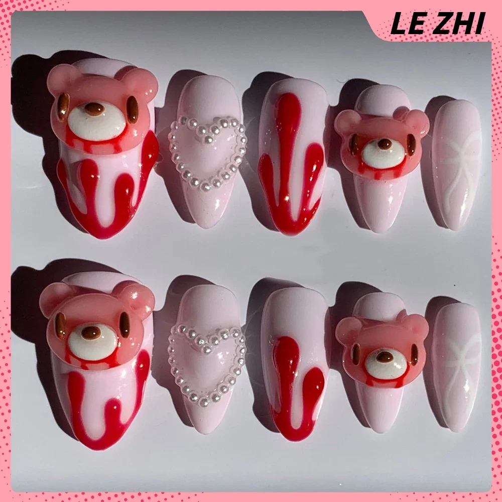 3D Kawaii Hand-Carved Rilakkum - Nail Art Strawberry บทวิจารณ์และราคา