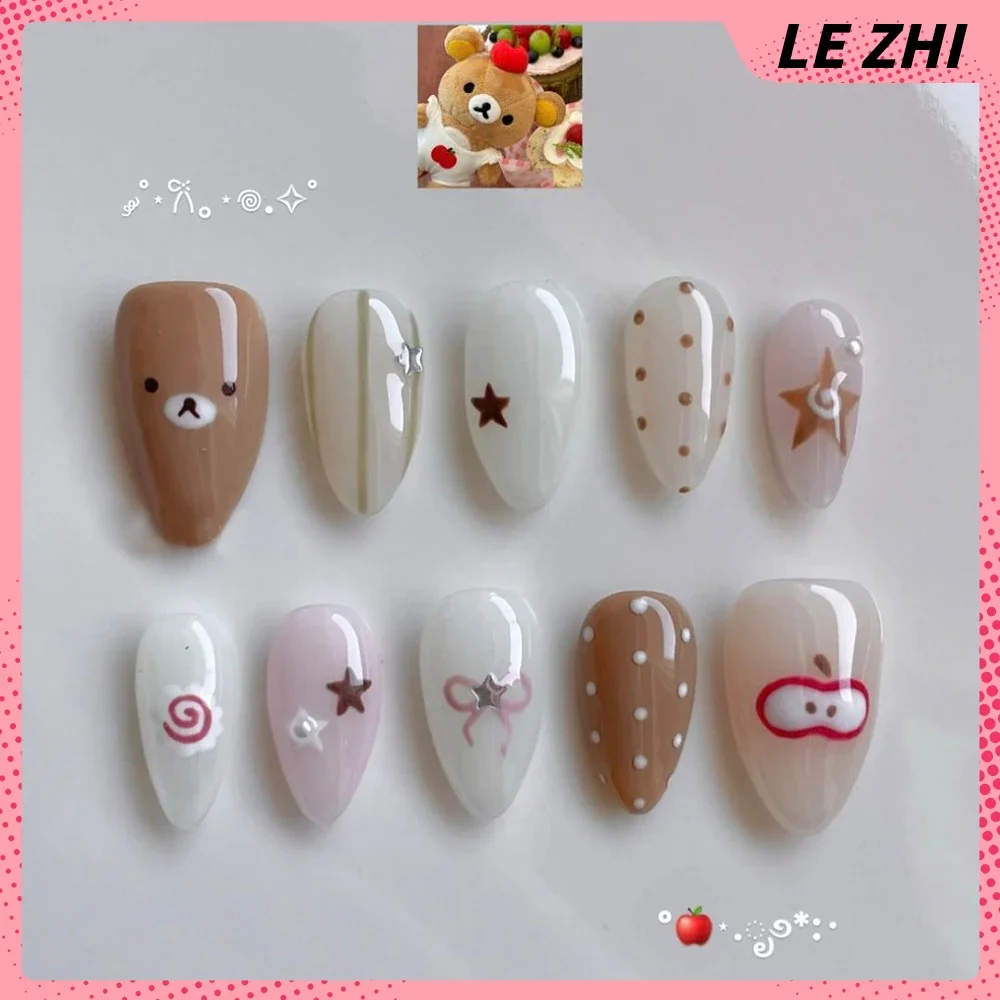 3D Kawaii Hand-Carved Rilakkum - Nail Art Strawberry บทวิจารณ์และราคา