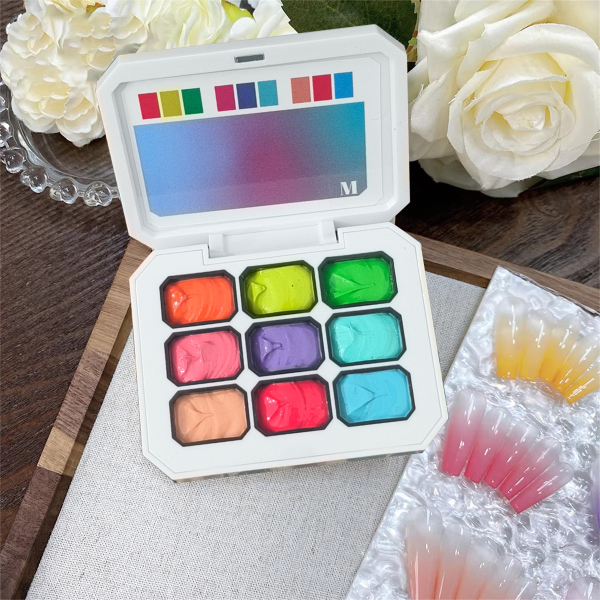 1pc 9-color solid nail polish  - Nail Art Halal บทวิจารณ์และราคา
