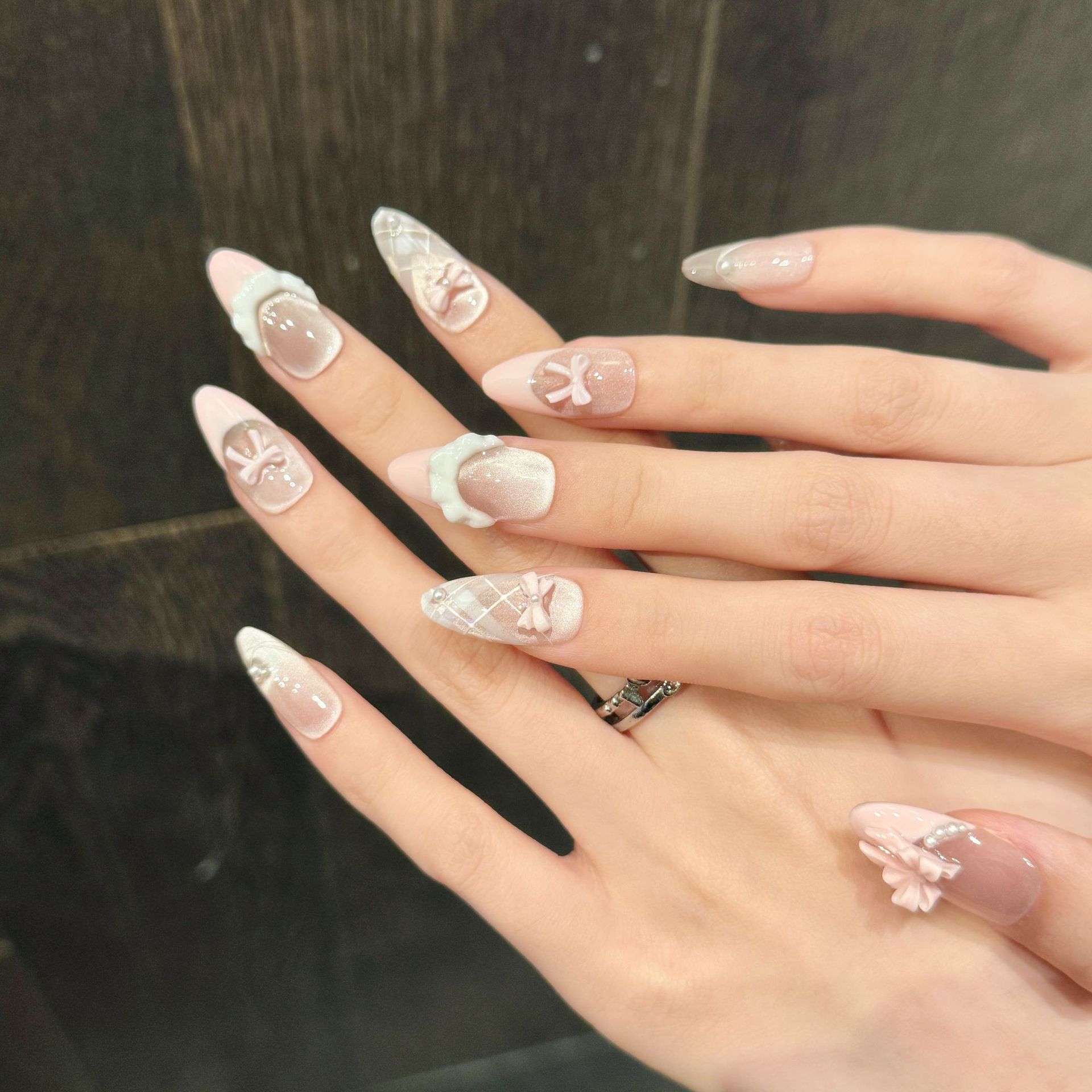 10pcs Handmade Press on Nails  - Nail Art Strawberry บทวิจารณ์และราคา