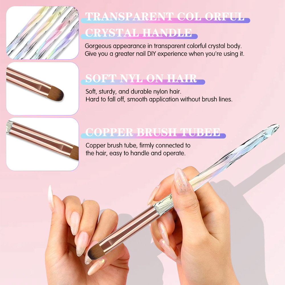 Nail Brush for Nail Art Design - Nail Art Viral บทวิจารณ์และราคา