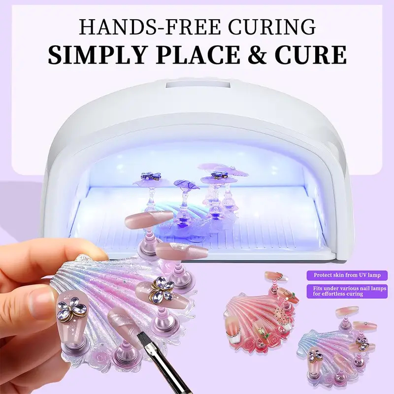 1Set Magnetic Nail Art Display - Nail Art Viral บทวิจารณ์และราคา