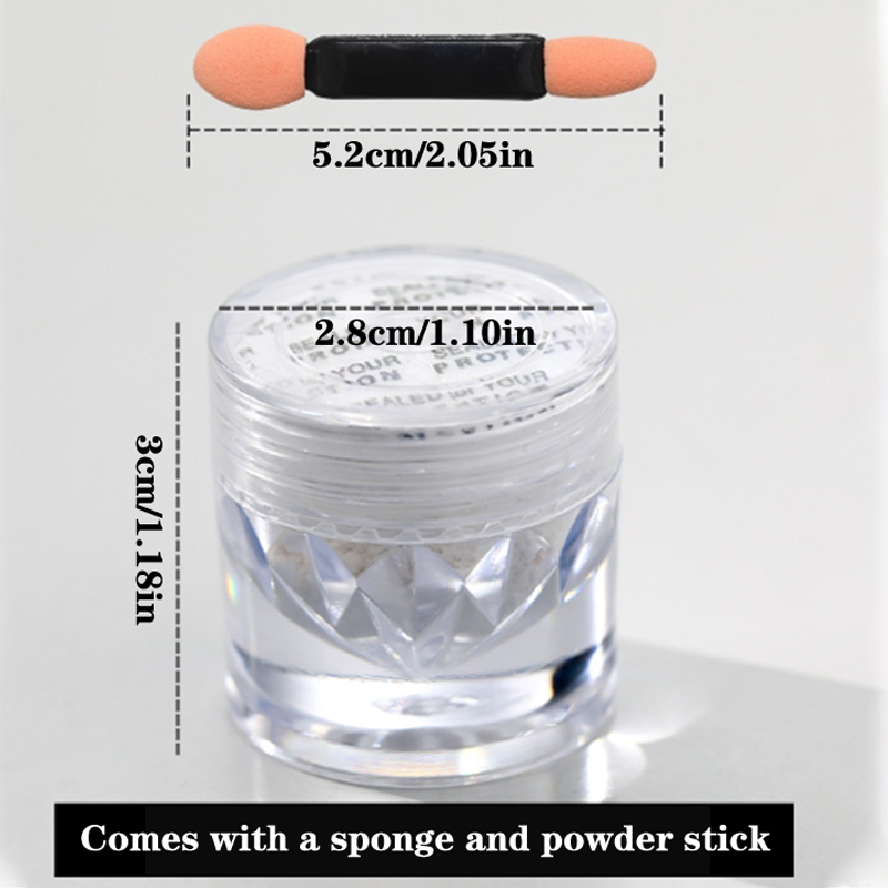 Aurora Pearl White Nails Glitt - Nail Glitter Chrome บทวิจารณ์และราคา