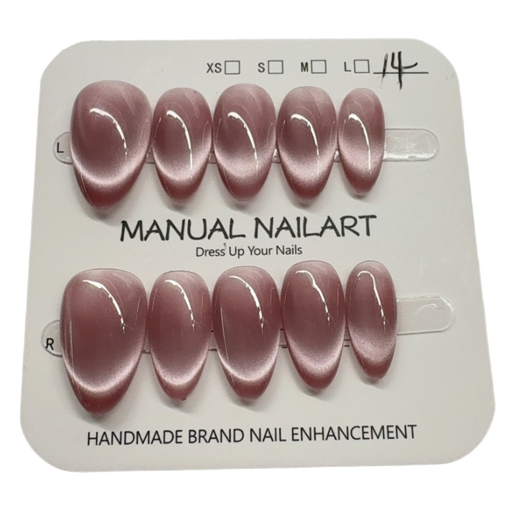 10pc French Almond Shape Cat's - Nail Art Halal บทวิจารณ์และราคา