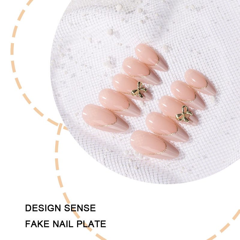 24pcs Gold bow Nail Art Wearab - Nail Art France บทวิจารณ์และราคา
