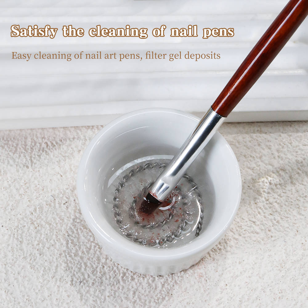 KANIU Smooth Brush Cleaner Cup - Nail Art Kaki บทวิจารณ์และราคา