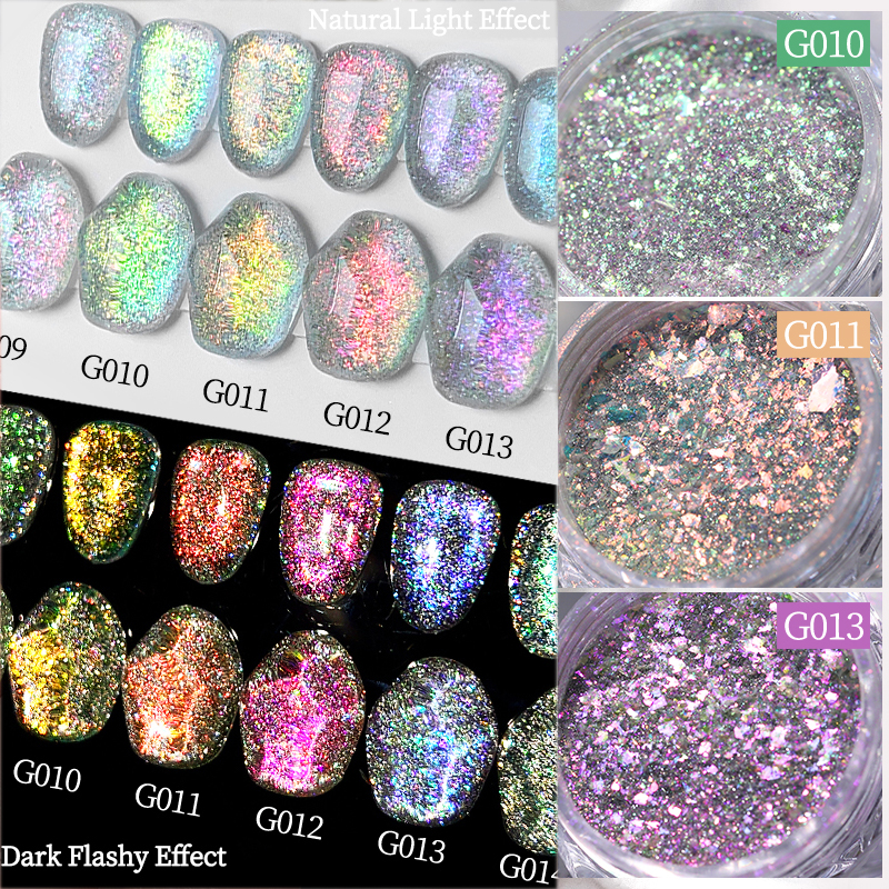 1 Box Multichrome Chameleonic  - Nail Glitter Chrome บทวิจารณ์และราคา