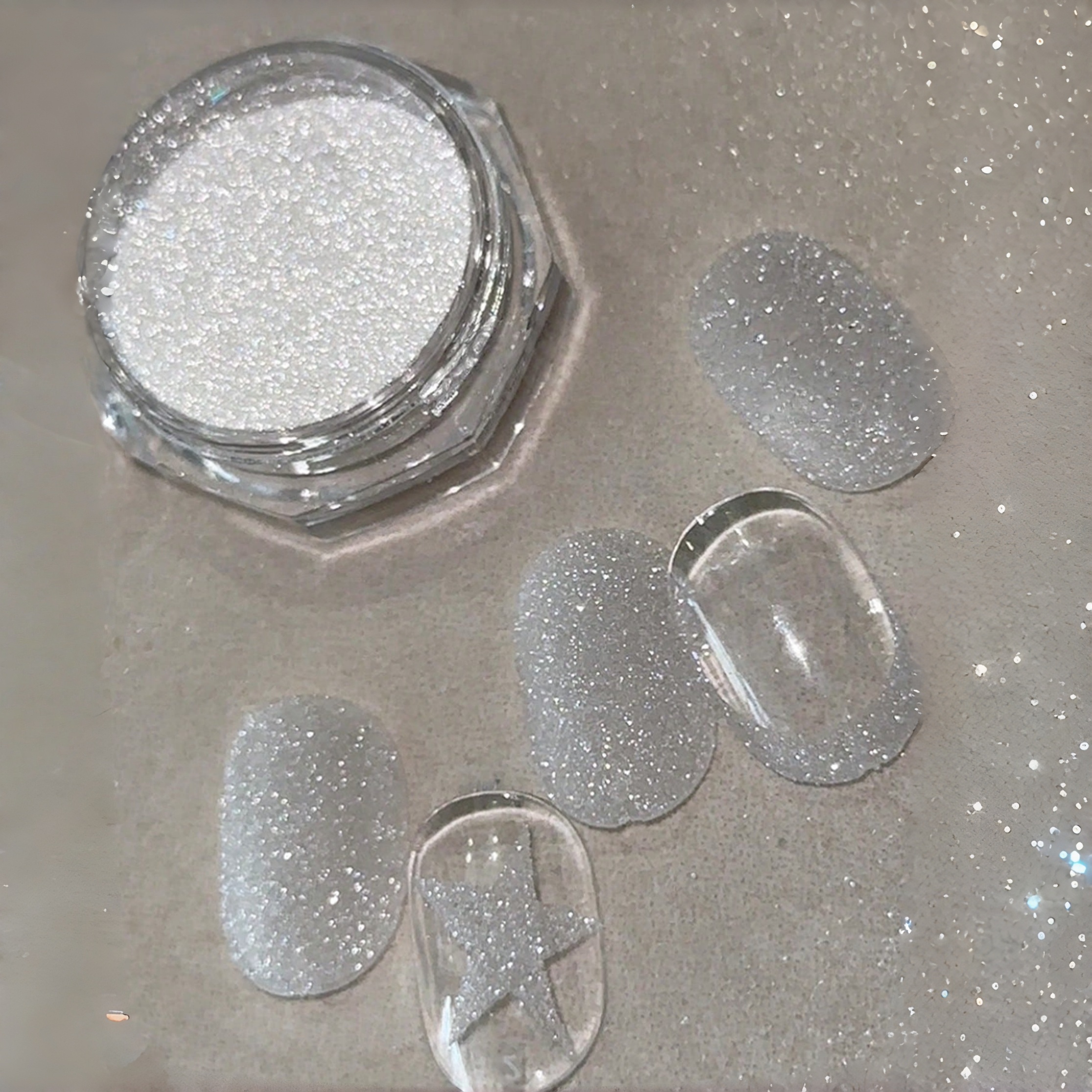 Sea Salt Crystal Diamond Nail  - Nail Glitter Chrome บทวิจารณ์และราคา