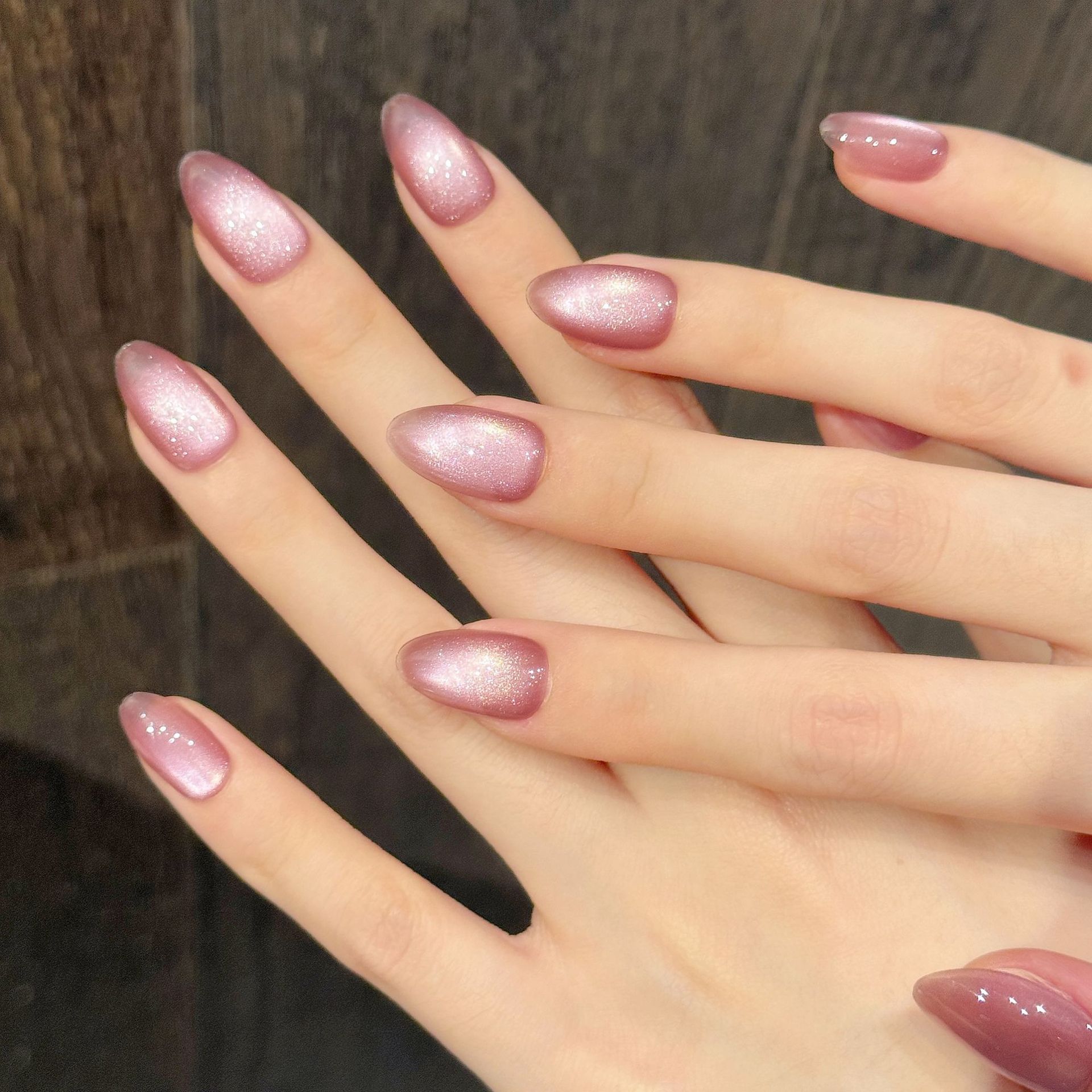 10pcs Pure Hand Pressed Short  - Nail Art Simple Elegant บทวิจารณ์และราคา