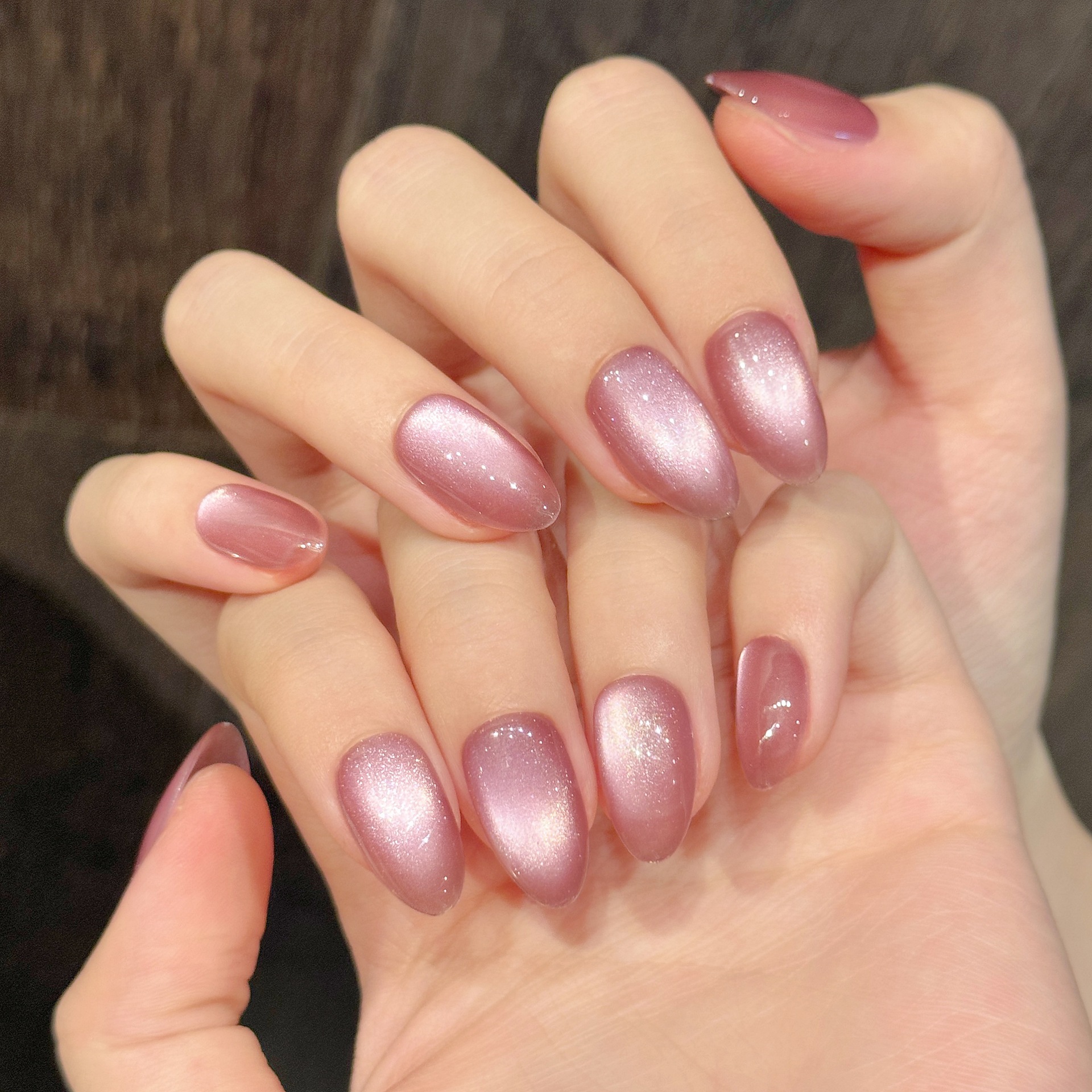 10pcs Pure Hand Pressed Short  - Nail Art Simple Elegant บทวิจารณ์และราคา
