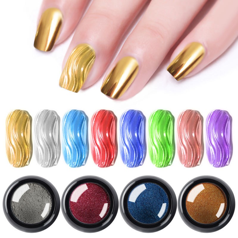 1Pc 19Colors Nail Glitter Mirr - Nail Glitter Chrome บทวิจารณ์และราคา