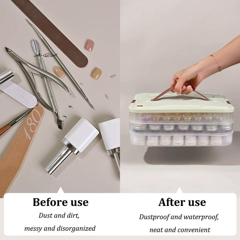 PVC Nail Polish Organizer UV G - Nail Art Halal บทวิจารณ์และราคา