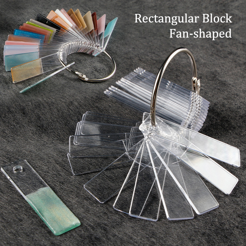 Rectangle Fake Nail Art Displa - Nail Art Viral บทวิจารณ์และราคา