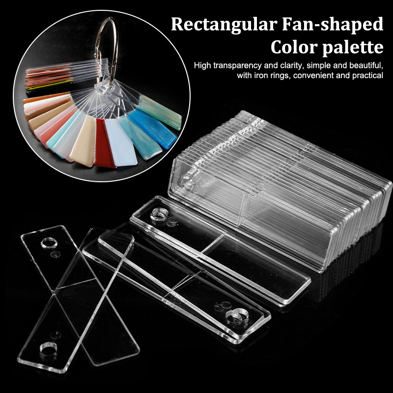 Rectangle Fake Nail Art Displa - Nail Art Viral บทวิจารณ์และราคา