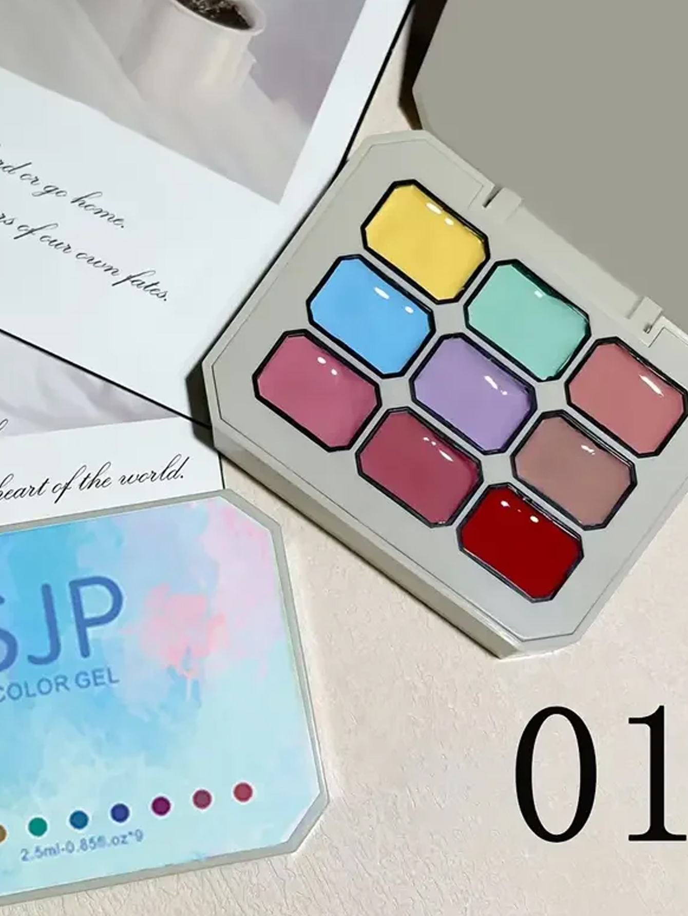 9 Colors Solid Nail Polish Pal - Nail Art Halal บทวิจารณ์และราคา