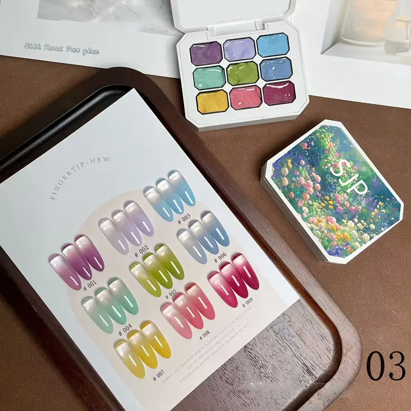 9 Colors Solid Nail Polish Pal - Nail Art Halal บทวิจารณ์และราคา