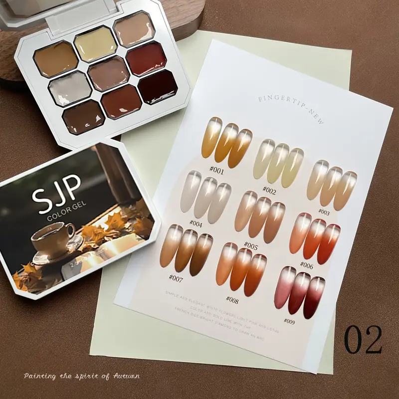 9 Colors Solid Nail Polish Pal - Nail Art Halal บทวิจารณ์และราคา
