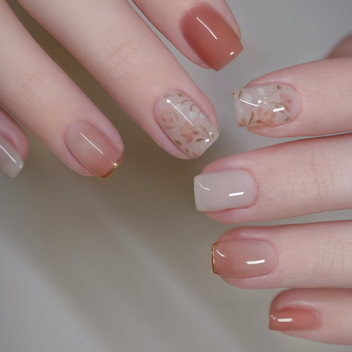 24Pcs Short Square Ballet Pres - Nail Art Strawberry บทวิจารณ์และราคา
