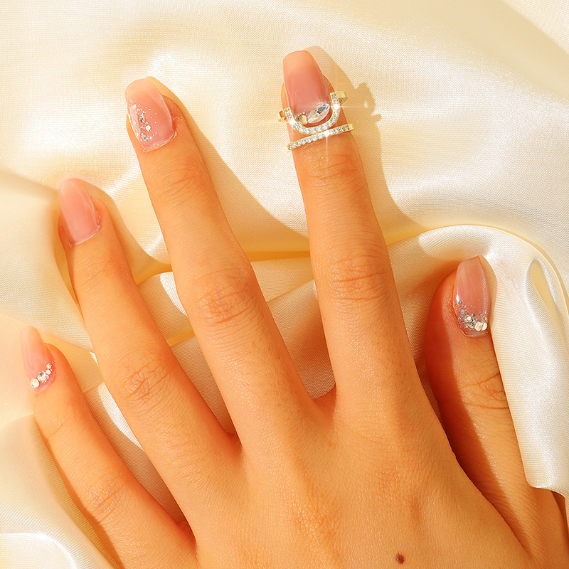 Adjustable Nail Ring Detachabl - Nail Art Simple Elegant บทวิจารณ์และราคา