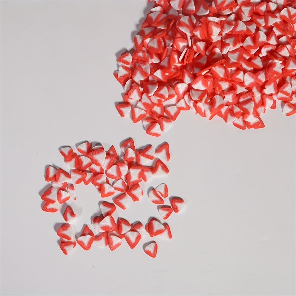 Red white strawberry shaped sl - Nail Art Strawberry บทวิจารณ์และราคา