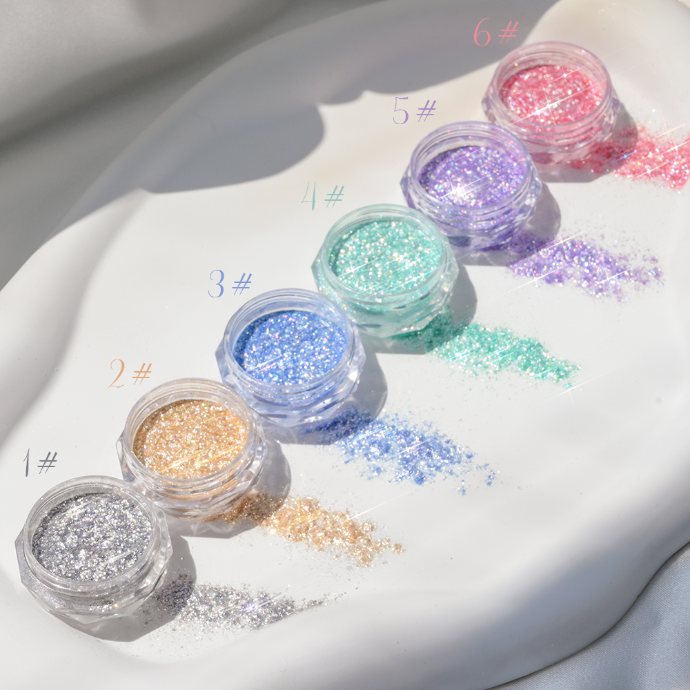 Super Shiny Gold Opal Nail Pow - Nail Glitter Chrome บทวิจารณ์และราคา