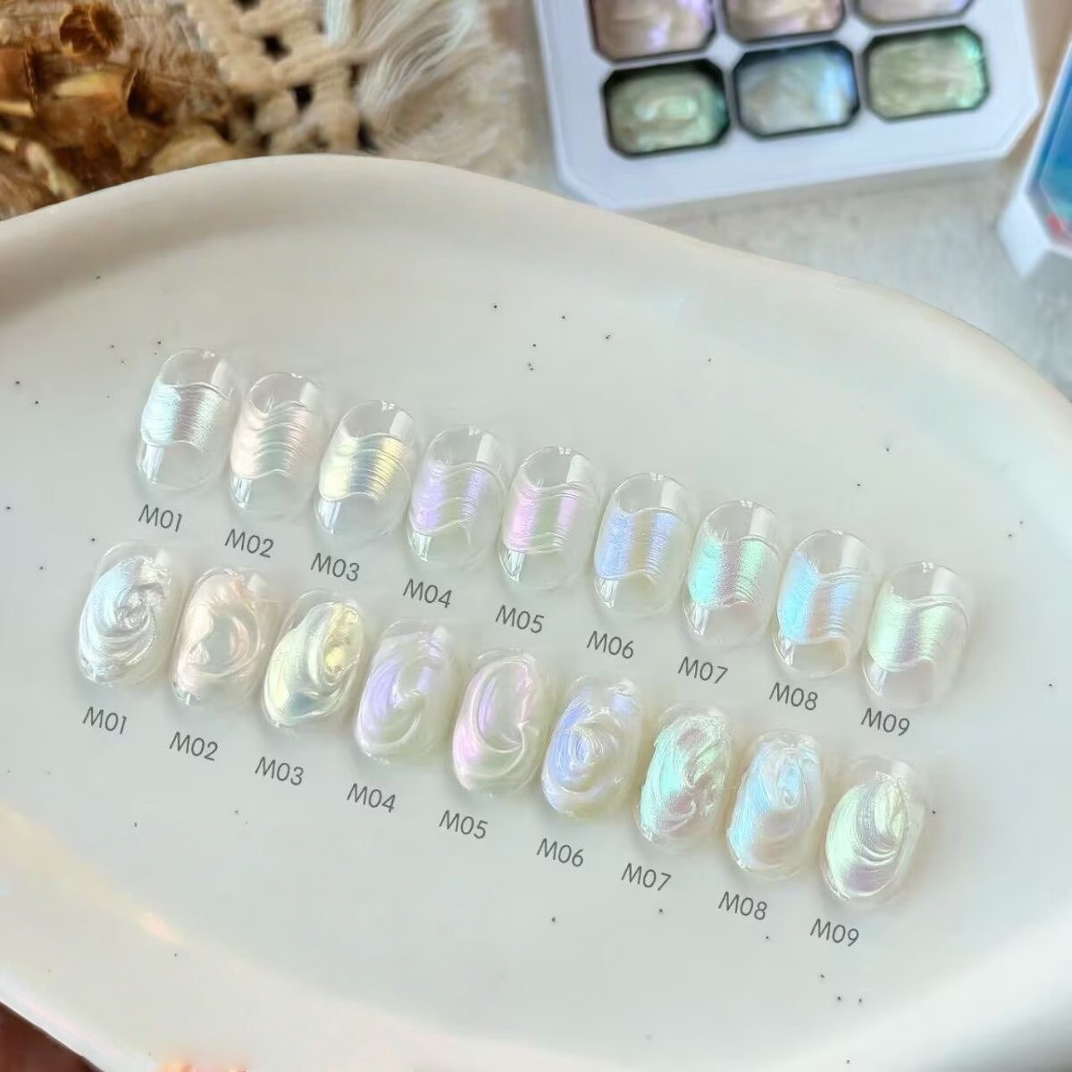 1pc 9-color new popular pattin - Nail Art Halal บทวิจารณ์และราคา