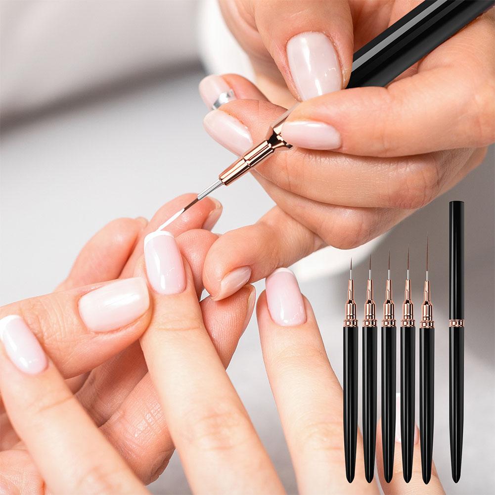 5pcs Nail Art Liner Brush Set  - Nail Art Kaki บทวิจารณ์และราคา