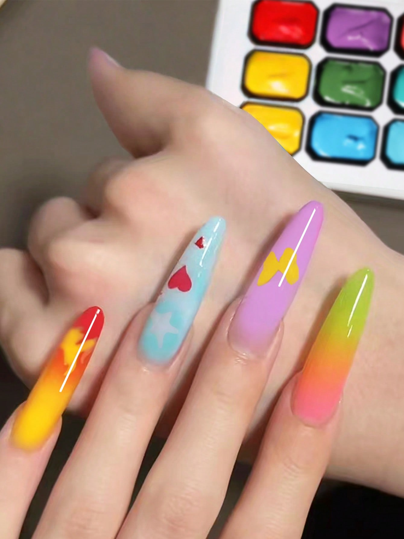 9-Color Summer Color Y2K Dopam - Nail Art Halal บทวิจารณ์และราคา