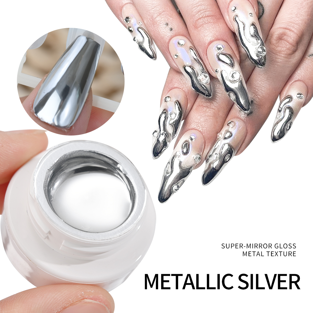 8g/Jar Y2K Mirror Metallic Pai - Nail Glitter Chrome บทวิจารณ์และราคา
