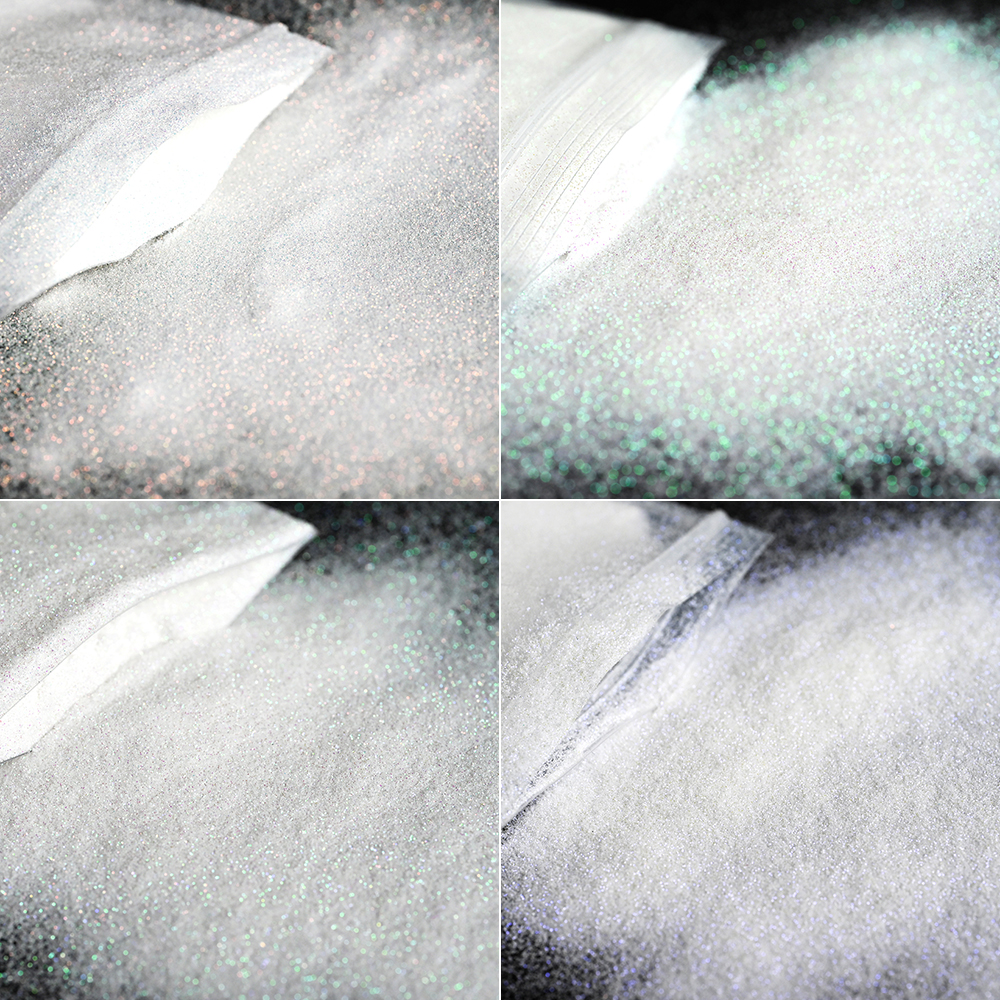 10/50g Iridescent White Nail A - Nail Glitter Chrome บทวิจารณ์และราคา