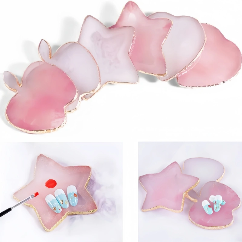 Resin Agate Stone Nail Art Pal - Nail Art Viral บทวิจารณ์และราคา