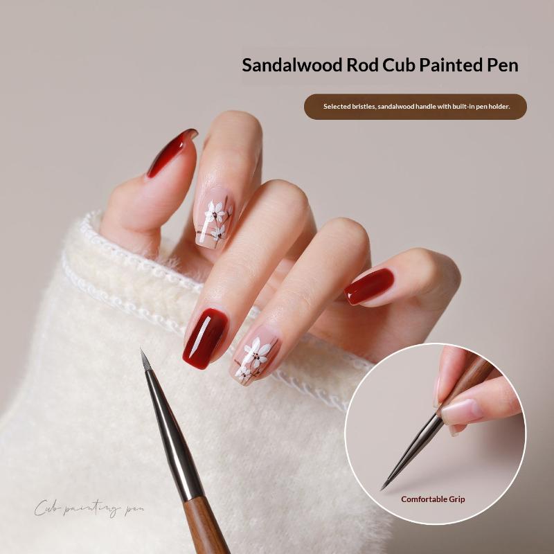 7mm Sandalwood Nail Art Brush  - Nail Art Kaki บทวิจารณ์และราคา