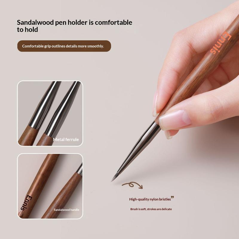 7mm Sandalwood Nail Art Brush  - Nail Art Kaki บทวิจารณ์และราคา