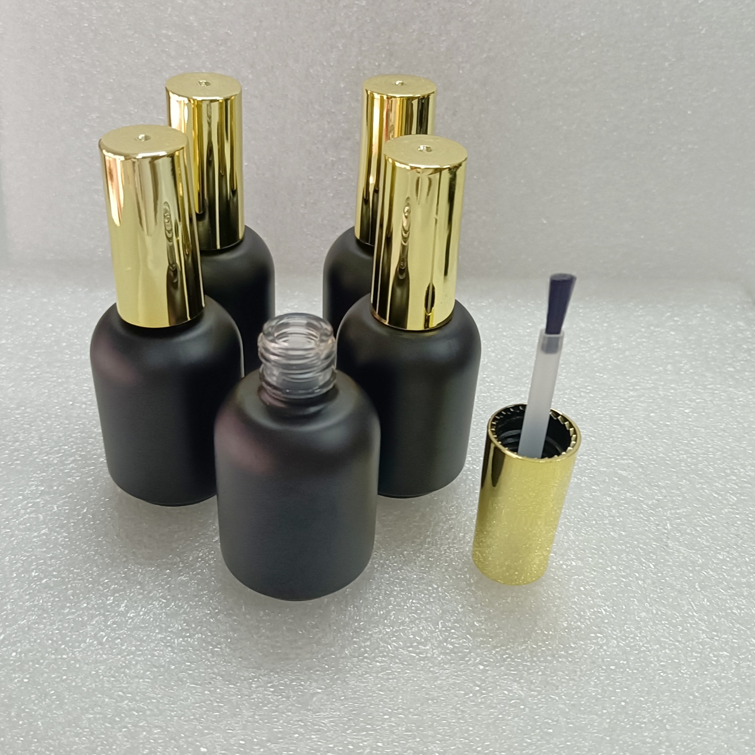 20ML 5 pieces Empty Black glas - Nail Art Kaki บทวิจารณ์และราคา