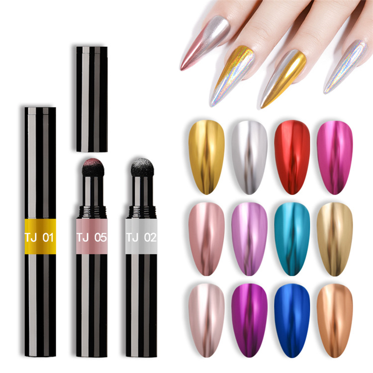 Nail Art Glitter Mirror Powder - Nail Glitter Chrome บทวิจารณ์และราคา