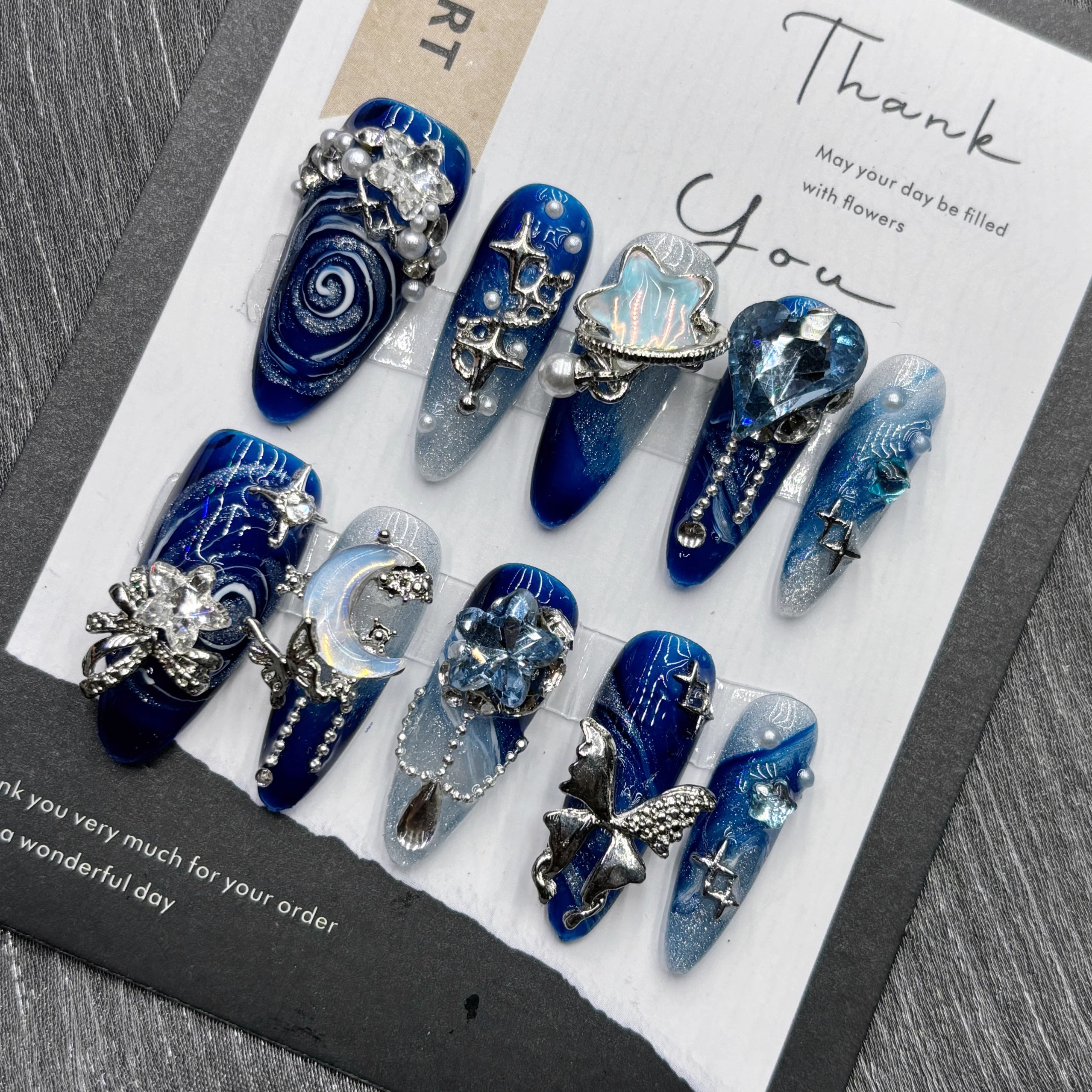 10Pcs High Quality Handmade Pr - Nail Art Simple Elegant บทวิจารณ์และราคา