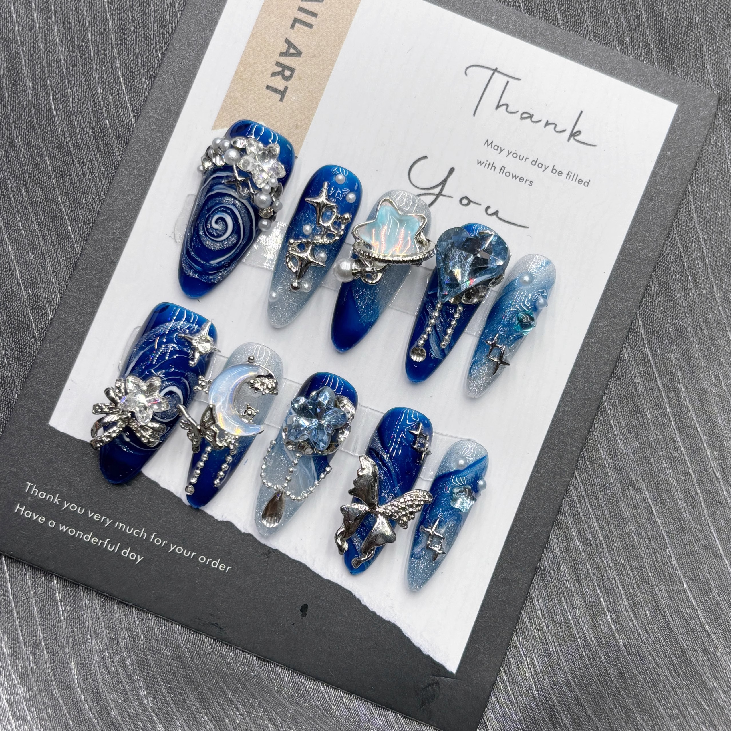 10Pcs High Quality Handmade Pr - Nail Art Simple Elegant บทวิจารณ์และราคา