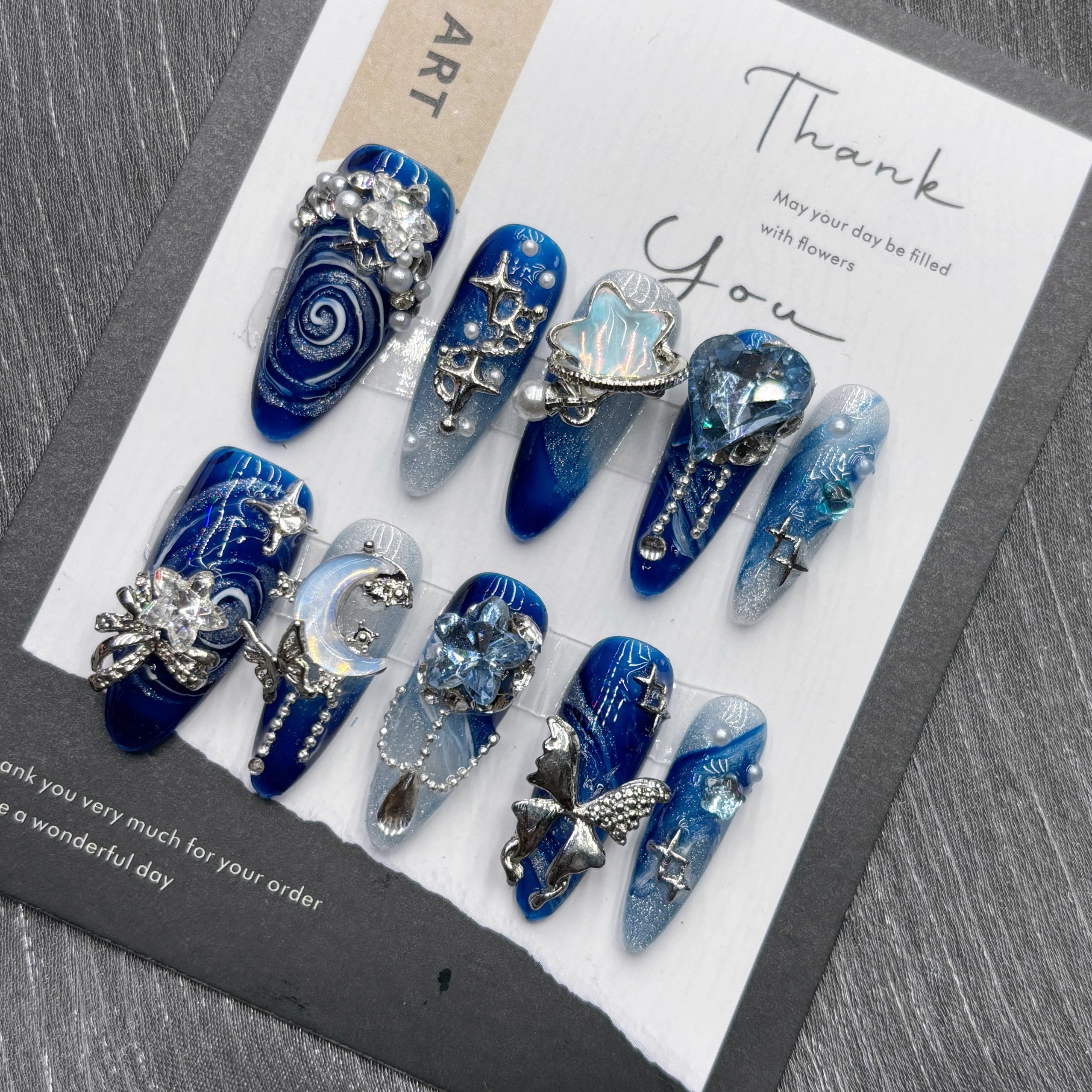 10Pcs High Quality Handmade Pr - Nail Art Simple Elegant บทวิจารณ์และราคา