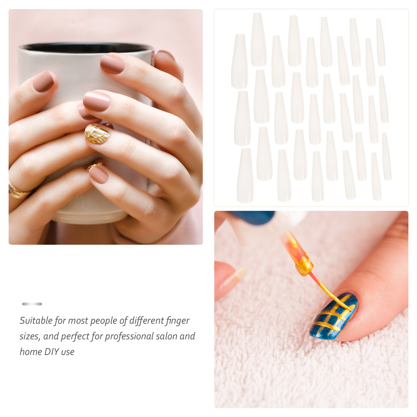 500Pcs Creative Ballet Fake Na - Nail Art France บทวิจารณ์และราคา