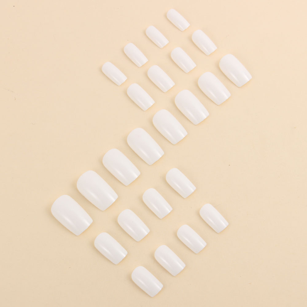 24PCS Simple White Press on Na - Nail Art Simple Elegant บทวิจารณ์และราคา