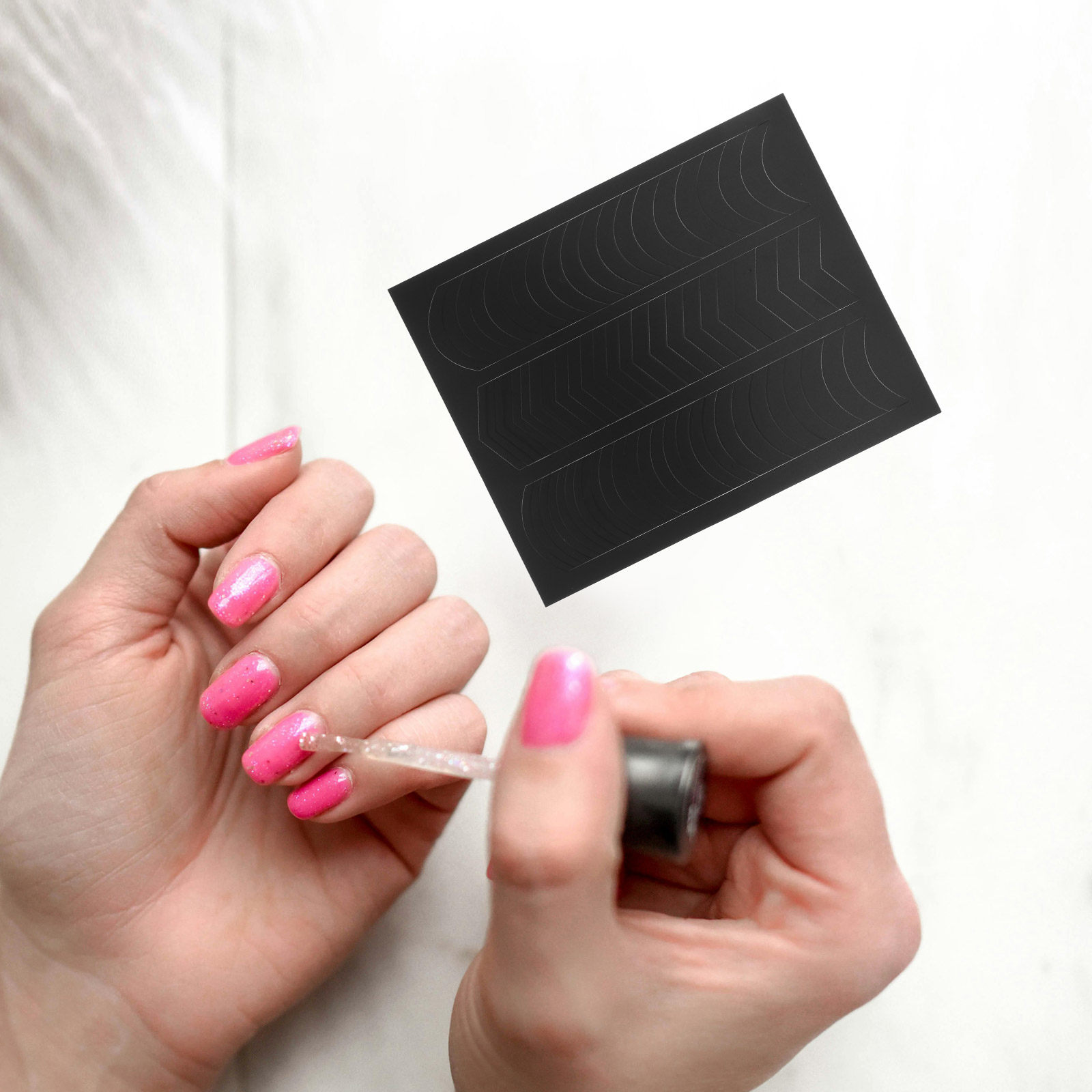 6 Sheets French Tip Nail Decal - Nail Art Simple Elegant บทวิจารณ์และราคา