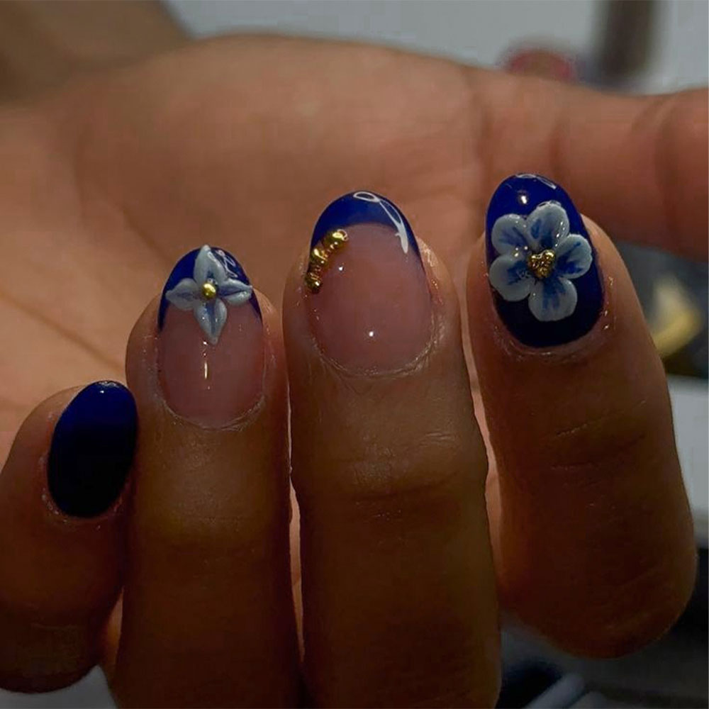24pcs Short Oval 3D Gel Nail S - Nail Art Halal บทวิจารณ์และราคา