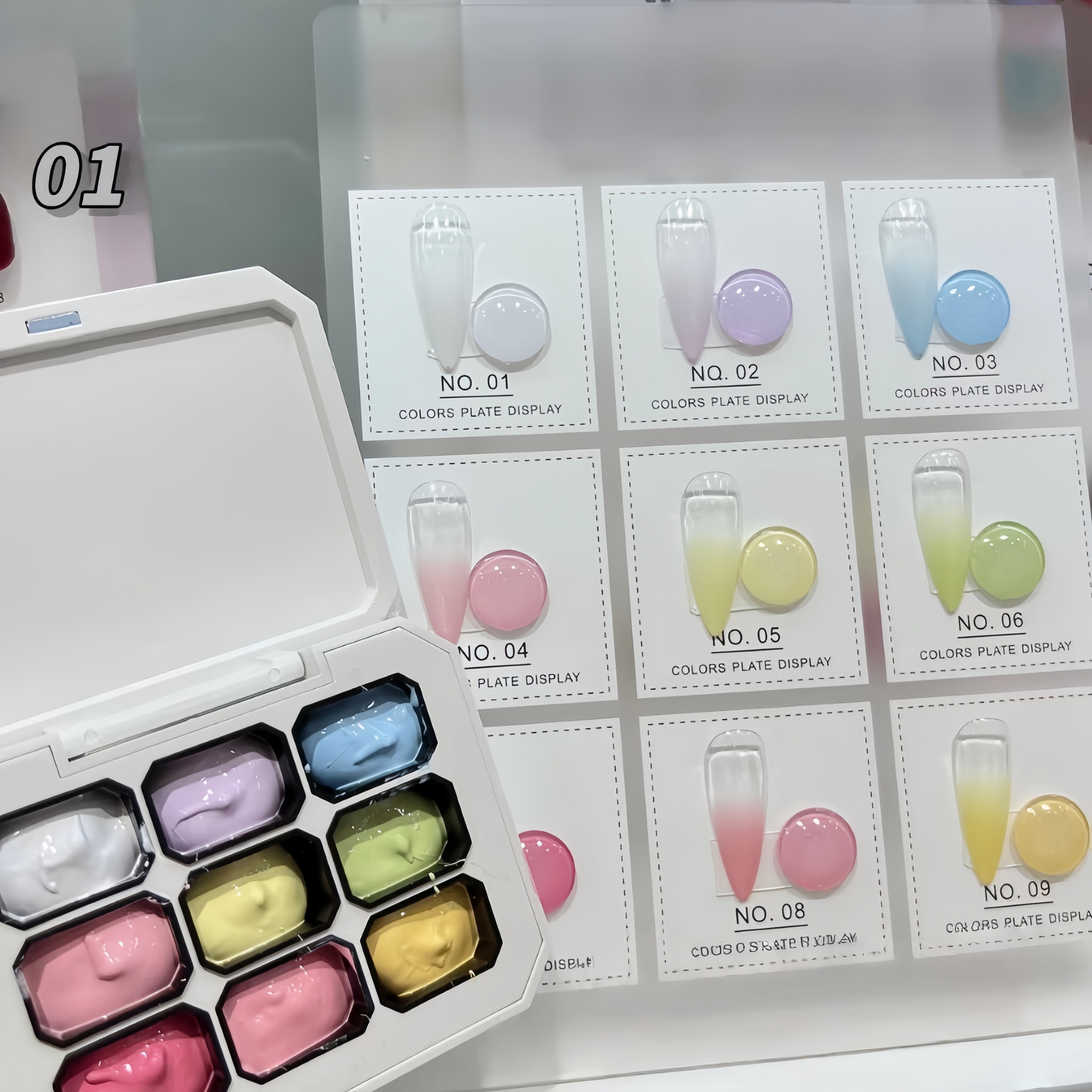 9-color solid nail polish,  Ma - Nail Art Halal บทวิจารณ์และราคา